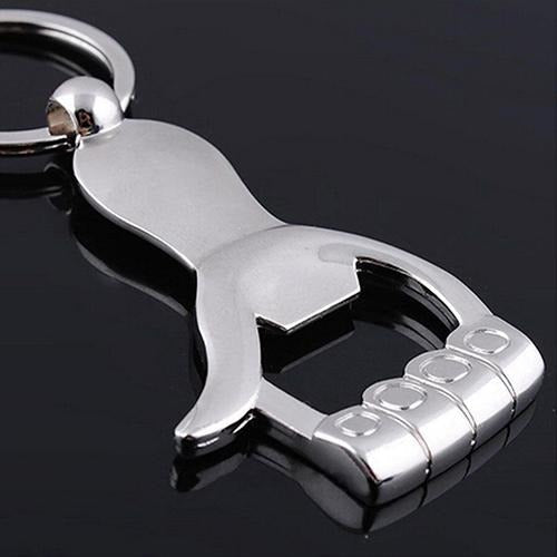 Silver Color Thumb Up Hand Keychain Key Ring Beer Bottle Opener Key Chain Gift