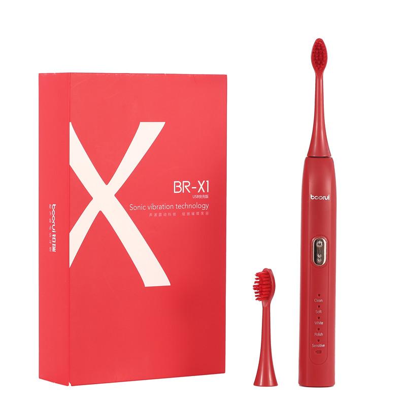 Sonic Electric Toothbrush Rechargeable 5 Mode Usb Charging Travel Teeth Brush With 2 Brush Head Toothbrush Sterilization Box