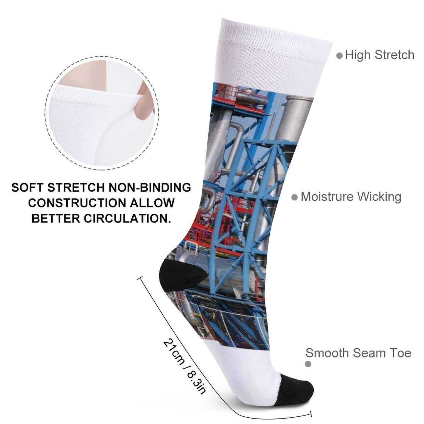 Oil and gas refinery petrochemical plant Socks