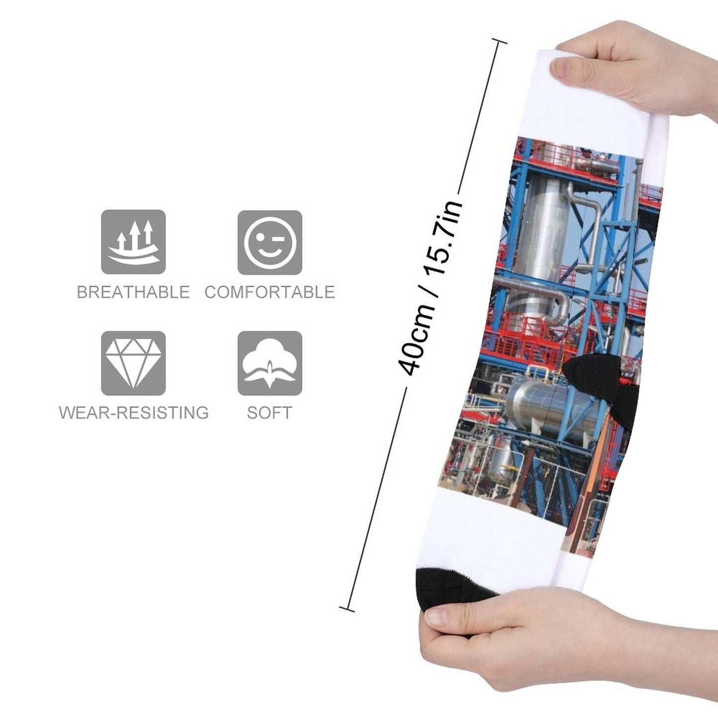 Oil and gas refinery petrochemical plant Socks