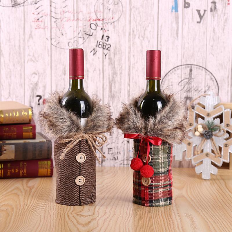 Furcoat Claus Wine Bottle Cover - lightbulbbusinessconsulting