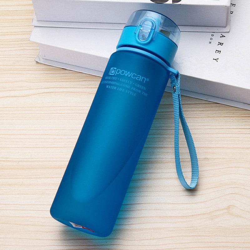 a blue toothbrush is sitting on a desk
