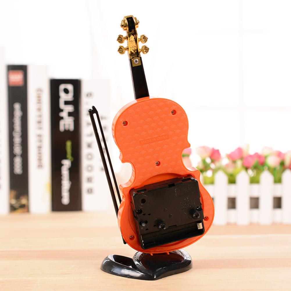 Mini Desk Violin Clock - lightbulbbusinessconsulting