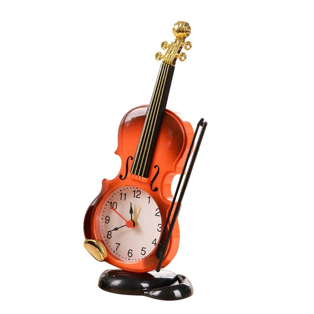 Mini Desk Violin Clock - lightbulbbusinessconsulting