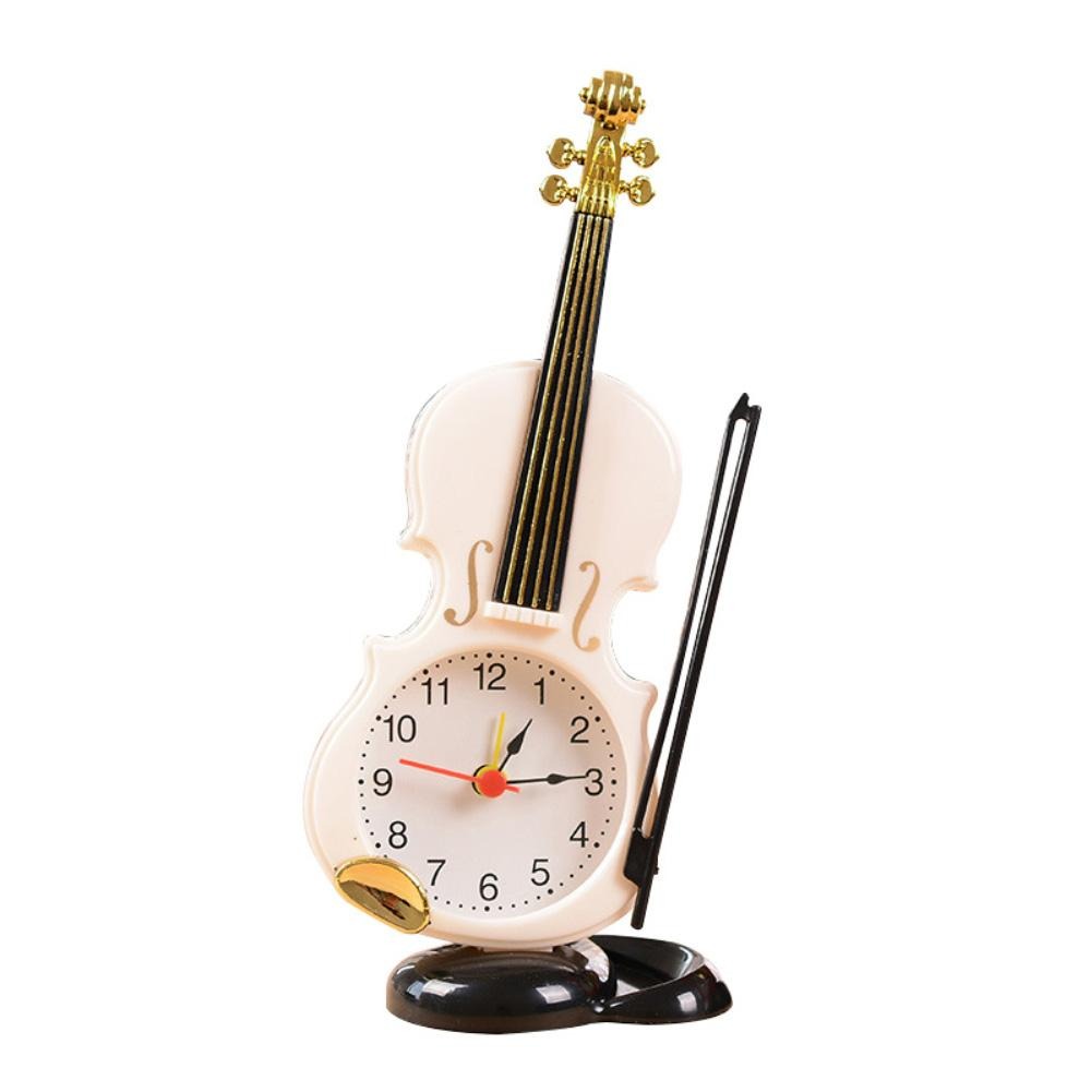 Mini Desk Violin Clock - lightbulbbusinessconsulting