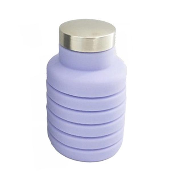 Portable Silicone Retractable Folding Water Bottle - lightbulbbusinessconsulting