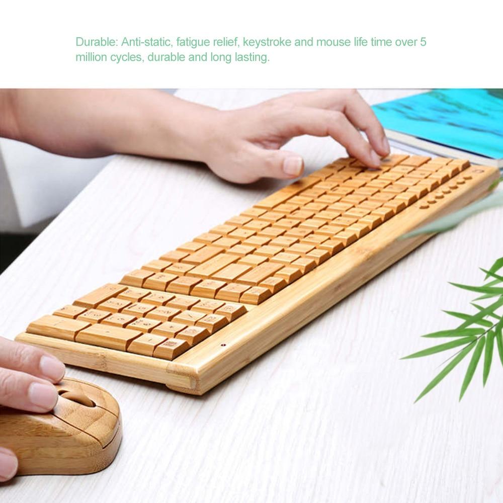 Wireless Bamboo Keyboard - lightbulbbusinessconsulting