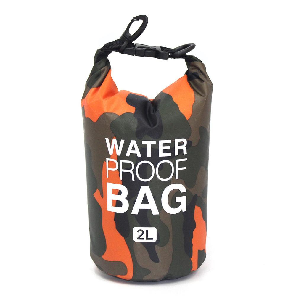 a black and orange bag on a table