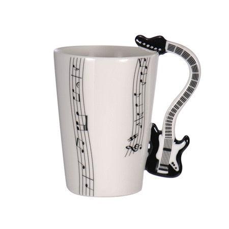 Promotional Guitar Ceramic Mug - lightbulbbusinessconsulting