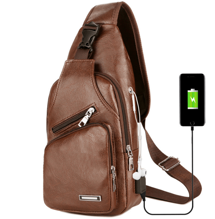 Leather Mens Messenger USB Bag - lightbulbbusinessconsulting