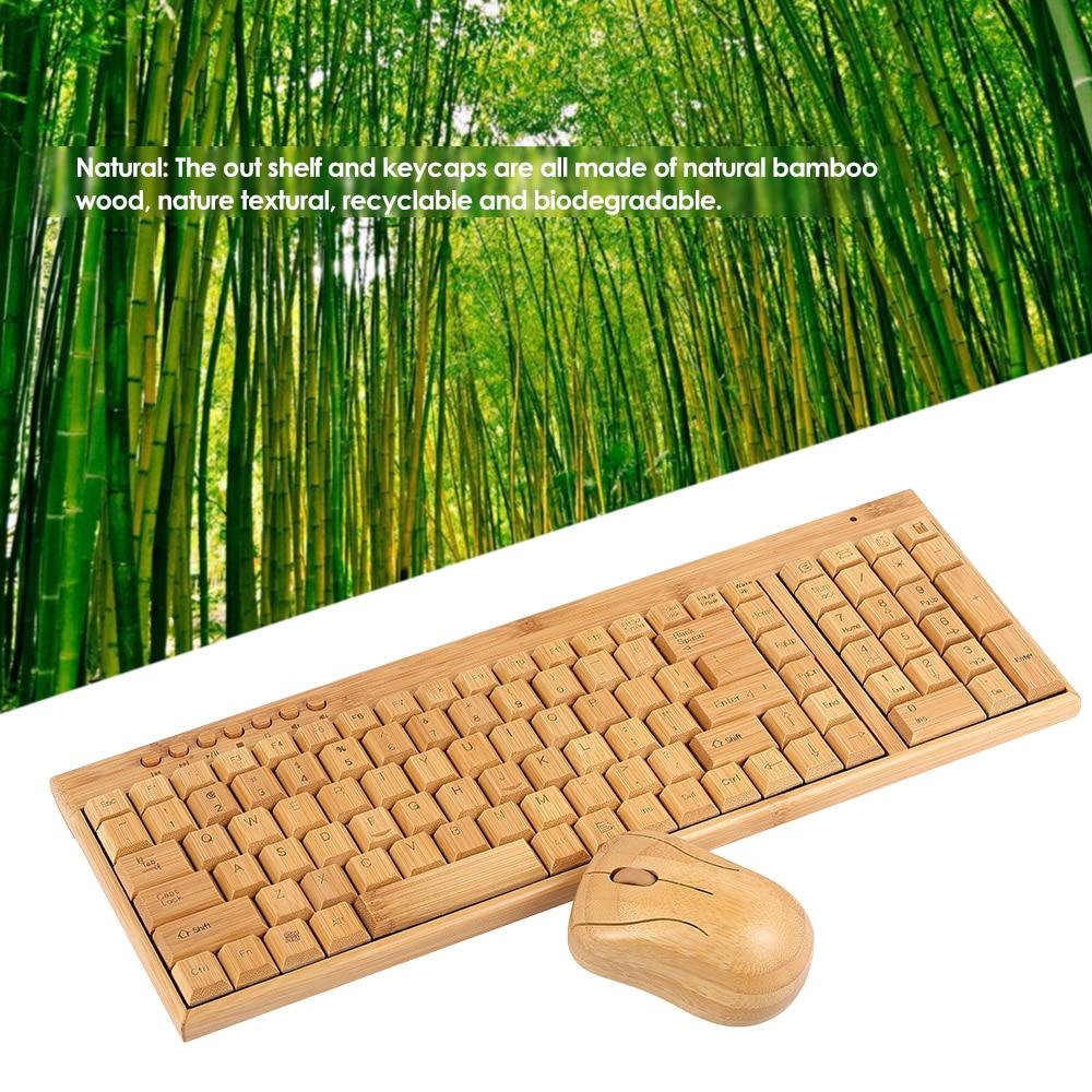 Wireless Bamboo Keyboard - lightbulbbusinessconsulting