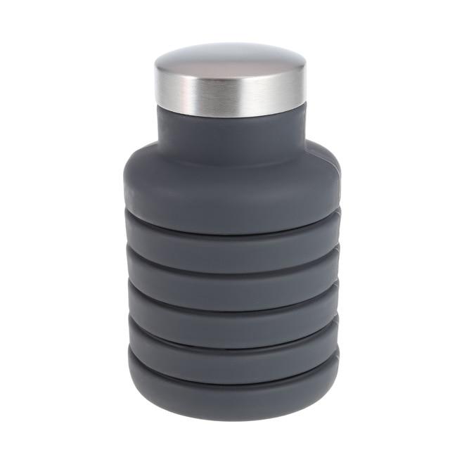 Portable Silicone Retractable Folding Water Bottle - lightbulbbusinessconsulting