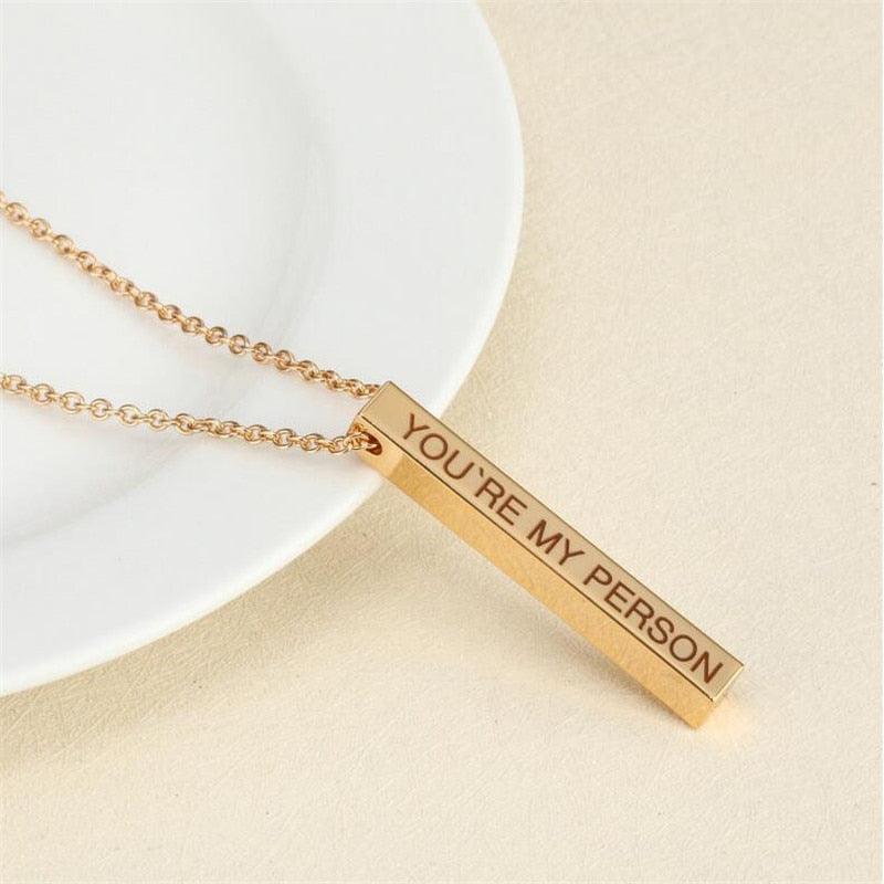 Women/Ladies Engraved Necklace - lightbulbbusinessconsulting