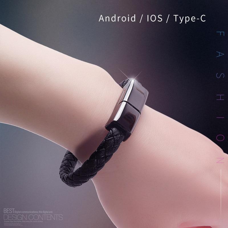 USB Leather Mens Bracelet - lightbulbbusinessconsulting