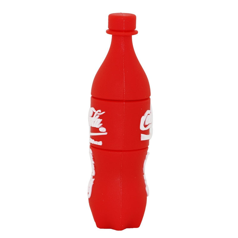 Beverage bottle flash drive