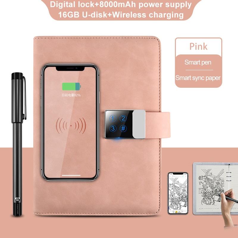 Smart Handwriting Notebook with Digital Lock - LIGHTBULB GIFTS