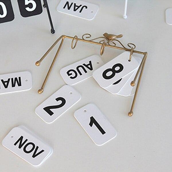 Iron Flip Table Calendar - LIGHTBULB GIFTS