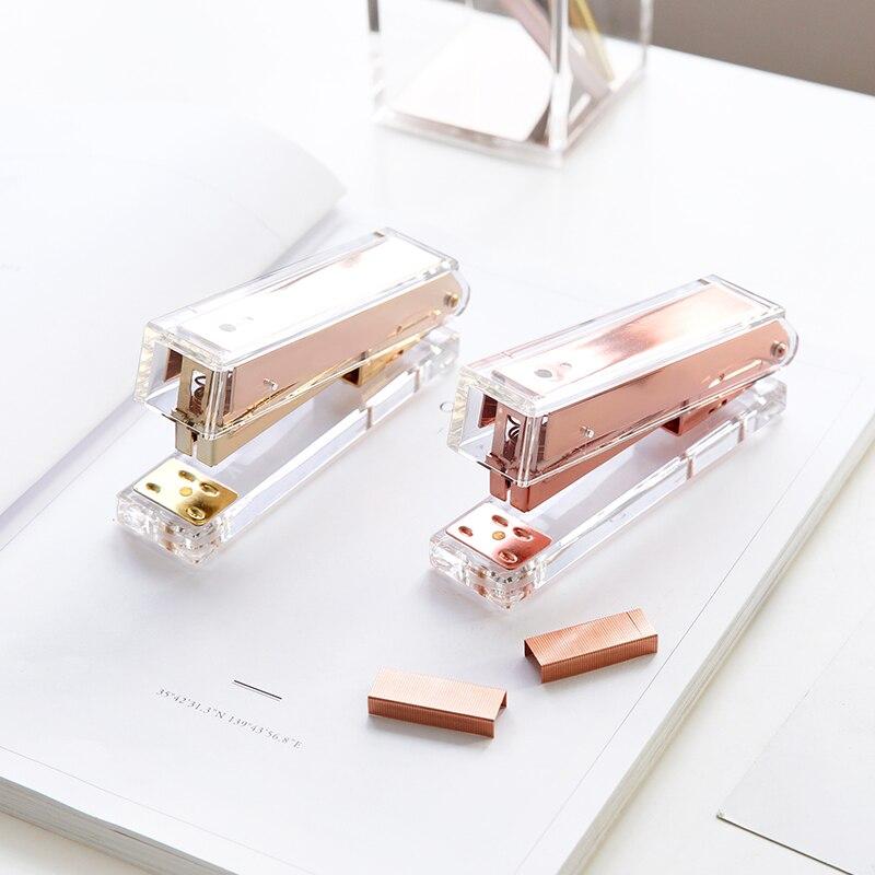 Luxury Rose Gold Stapler - lightbulbbusinessconsulting
