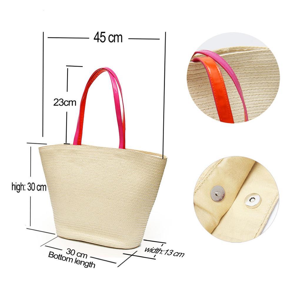 Personalized Ladies Straw Bag - lightbulbbusinessconsulting