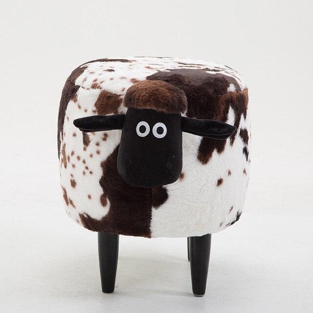 Ottoman Storage Footstool Solid Wood Nordic - lightbulbbusinessconsulting
