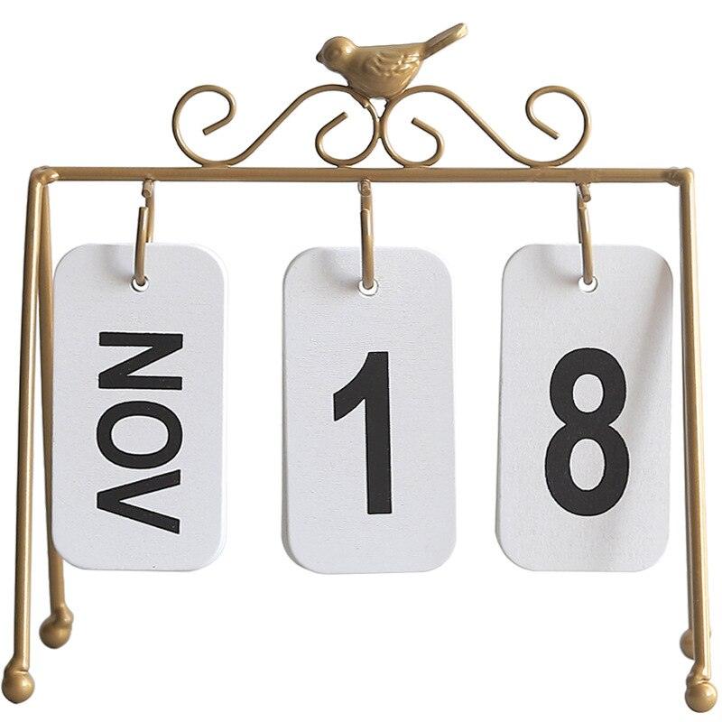 Iron Flip Table Calendar - LIGHTBULB GIFTS
