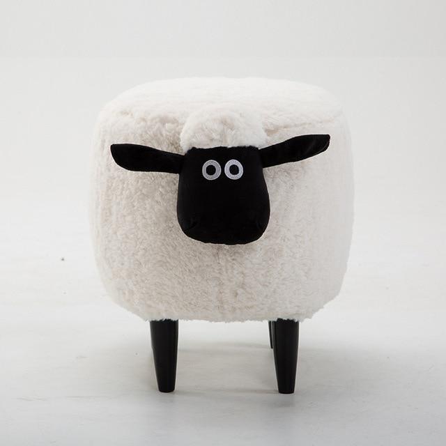 Ottoman Storage Footstool Solid Wood Nordic - lightbulbbusinessconsulting