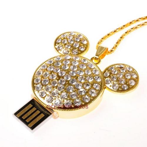 Mickey Jewelry USB Flash Drive Pendant - lightbulbbusinessconsulting