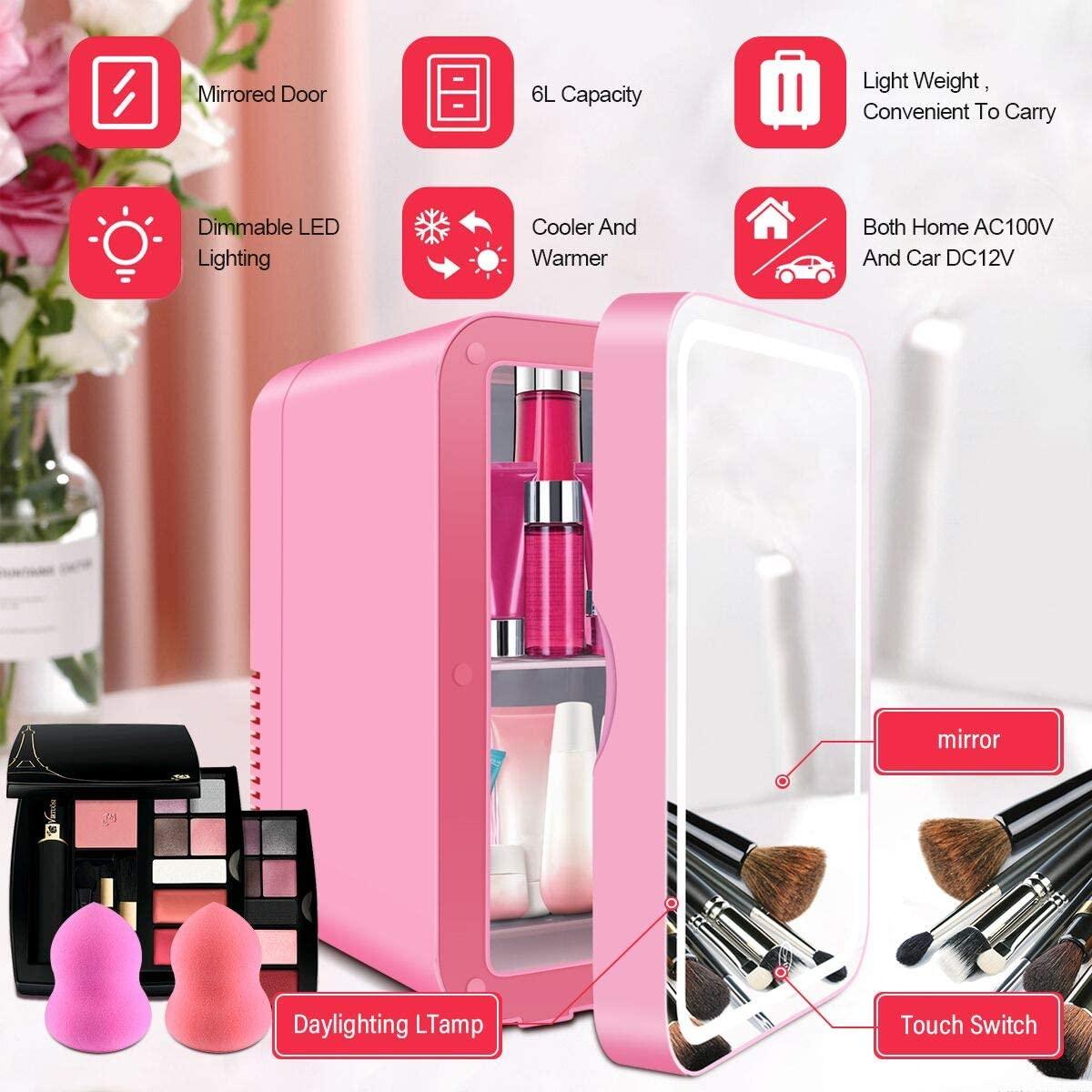 Compact Mirror Mini Fridge - LIGHTBULB GIFTS