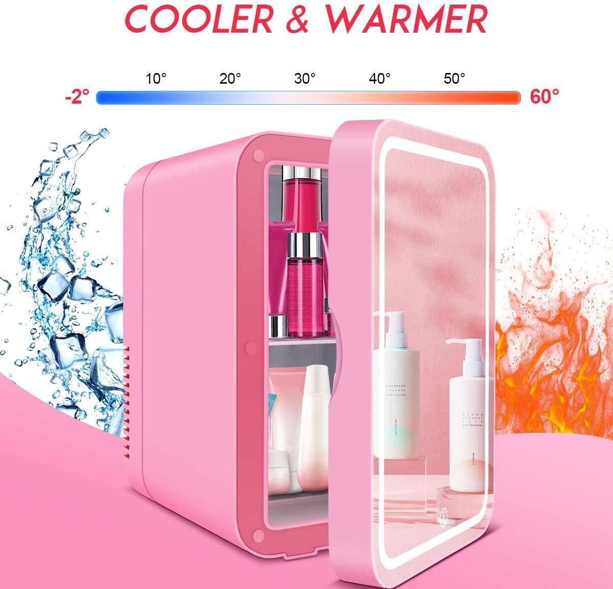 Compact Mirror Mini Fridge - LIGHTBULB GIFTS