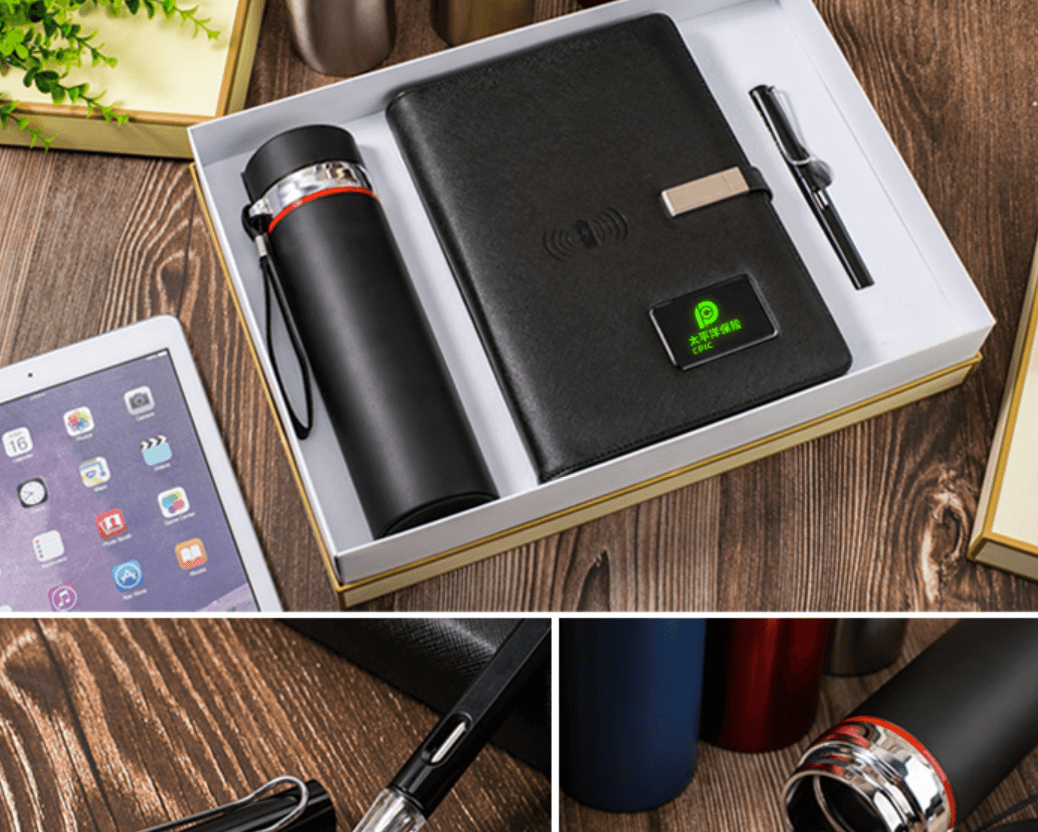 Smart Logo Illuminated Notebook Gift Set - LIGHTBULB GIFTS