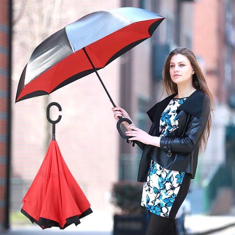 Inverted Umbrella with C-shaped Handle - lightbulbbusinessconsulting