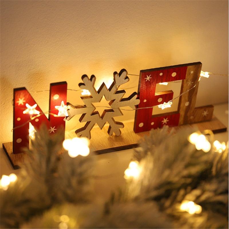 Wooden Snowflake Desktop Ornament - LIGHTBULB GIFTS