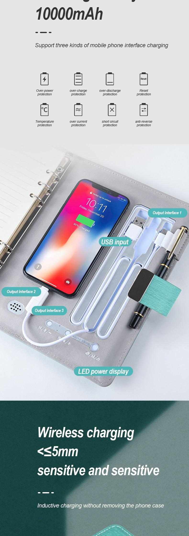 Fingerprint Lock Smart Notebook - LIGHTBULB GIFTS