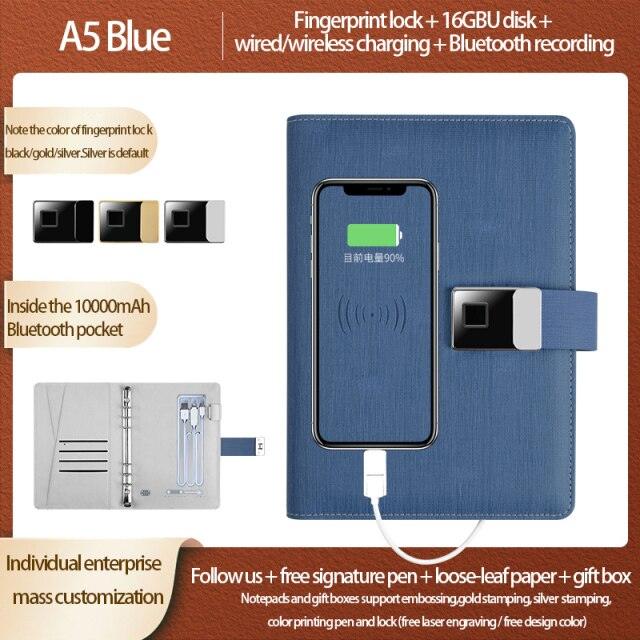 Fingerprint Lock Smart Notebook - LIGHTBULB GIFTS