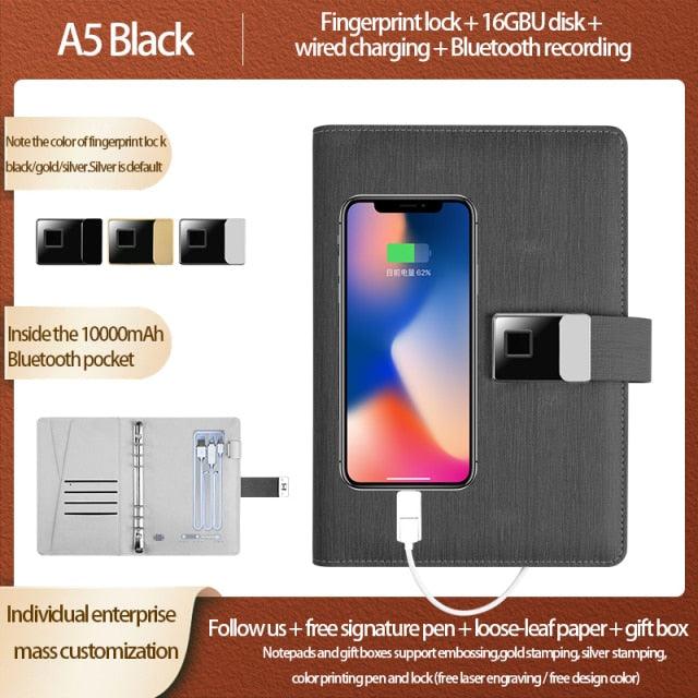 Fingerprint Lock Smart Notebook - LIGHTBULB GIFTS
