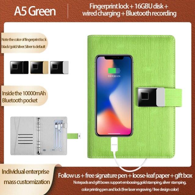 Fingerprint Lock Smart Notebook - LIGHTBULB GIFTS