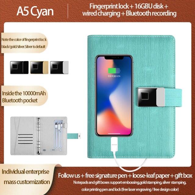 Fingerprint Lock Smart Notebook - LIGHTBULB GIFTS