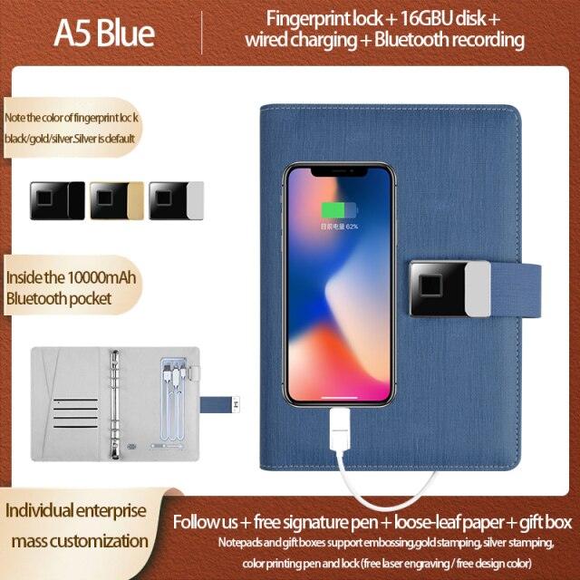 Fingerprint Lock Smart Notebook - LIGHTBULB GIFTS