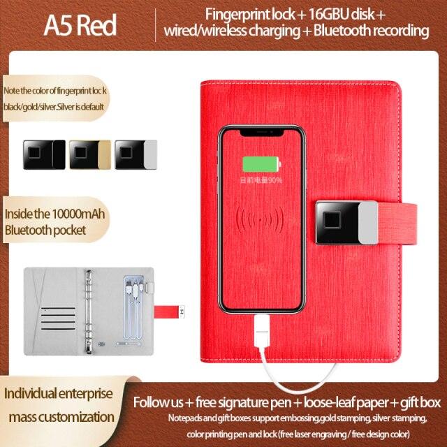 Fingerprint Lock Smart Notebook - LIGHTBULB GIFTS