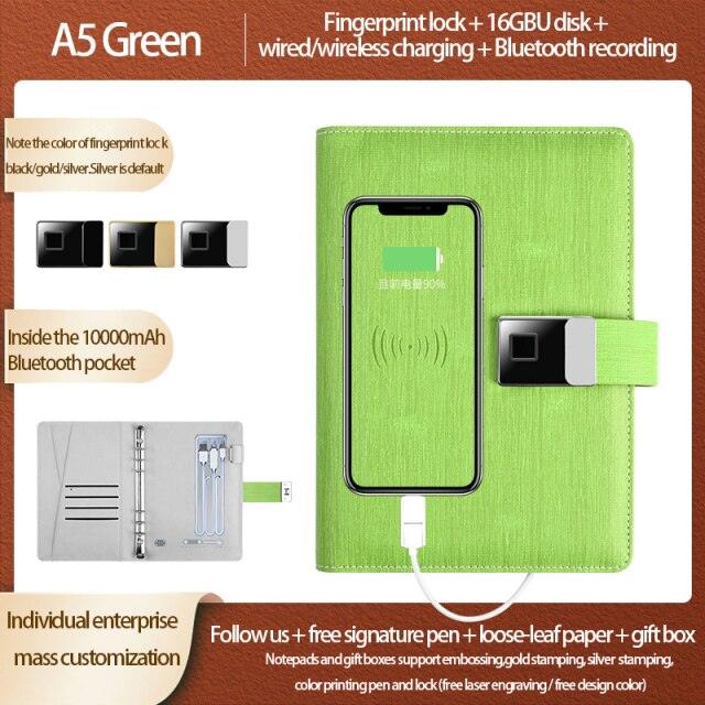 Fingerprint Lock Smart Notebook - LIGHTBULB GIFTS