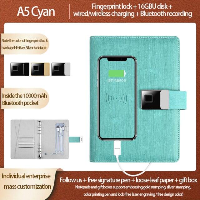 Fingerprint Lock Smart Notebook - LIGHTBULB GIFTS
