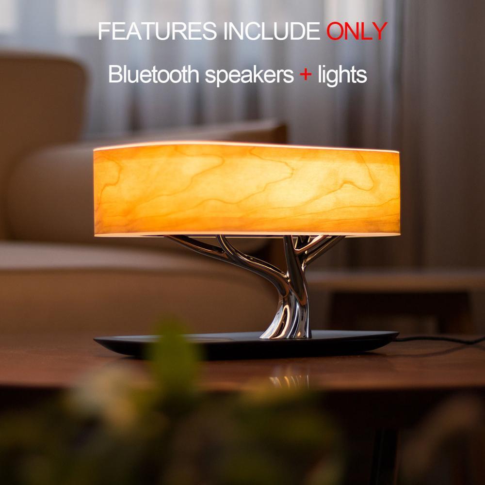 Tree Lamp Speaker Bluetooth Speaker Or Wifi Speaker Wirless Chargingqi Led Lamp Atuo Sleep Mobile Phone Wireless Charge
