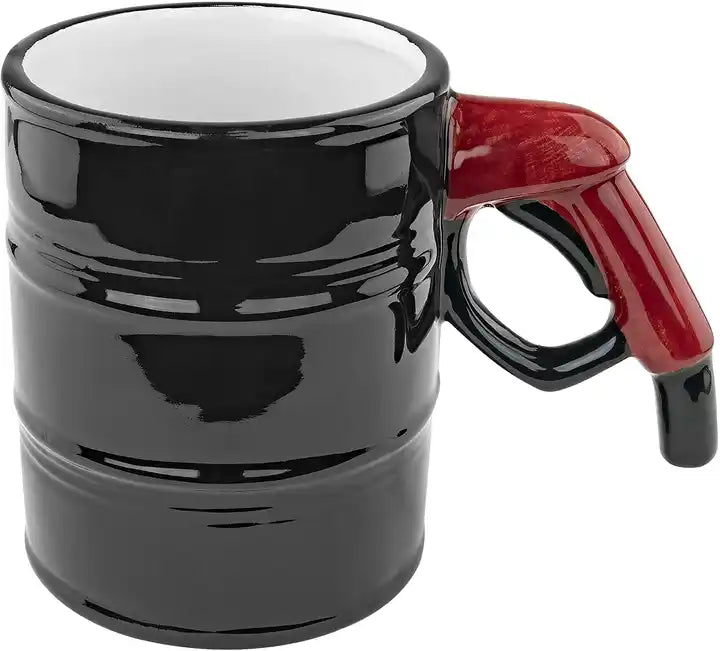 Oil Drum Gas Pump Handle 14oz Ceramic Coffee & Tea Mug