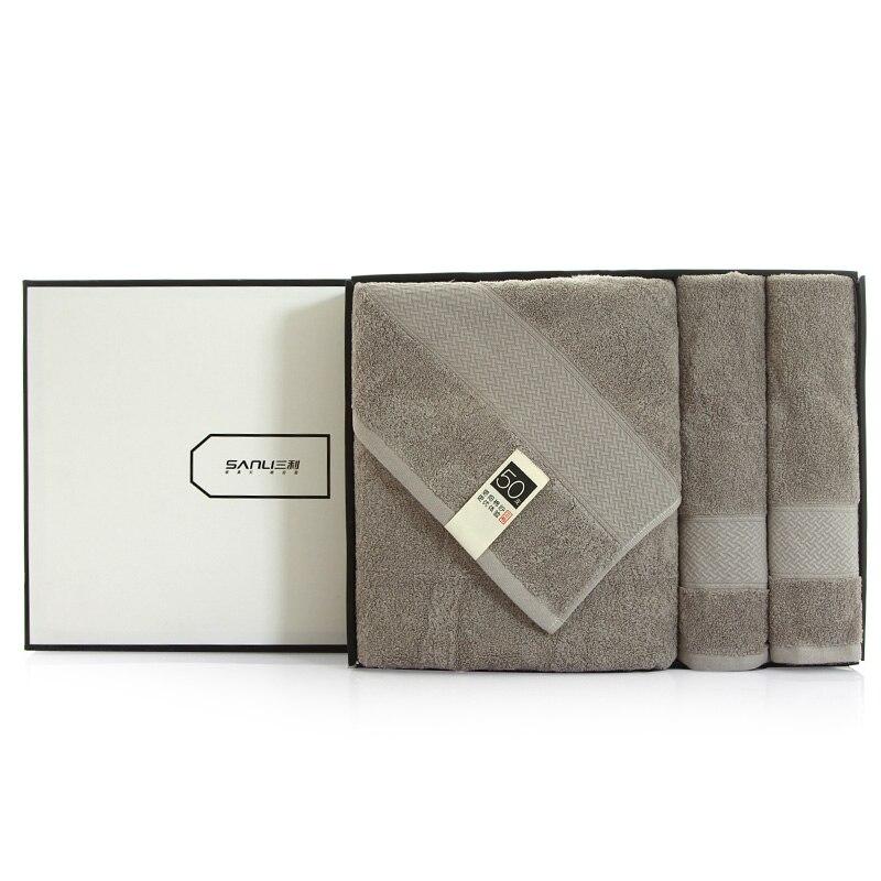 Cotton Gift Box Towel 2 Towel 1 Bath Towel Set Gift Box Set Combination 3 Piece Absorbent Household Christmas Towel Gifts B5t84