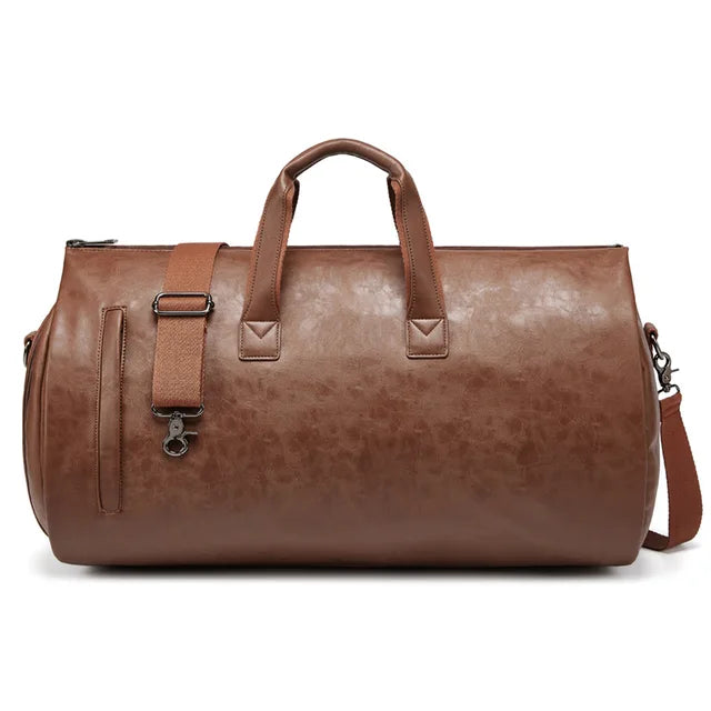 Unisex PU Leather Folding Bag
