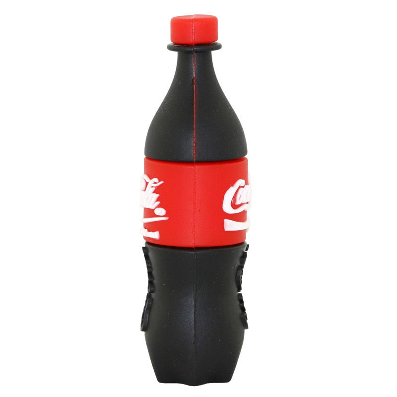 Beverage bottle flash drive