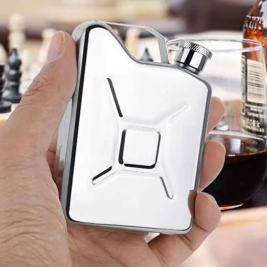 Mini Stainless Steel 5oz Hip Flask Liquor Whiskey Alcohol Fuel Gas Gasoline Can