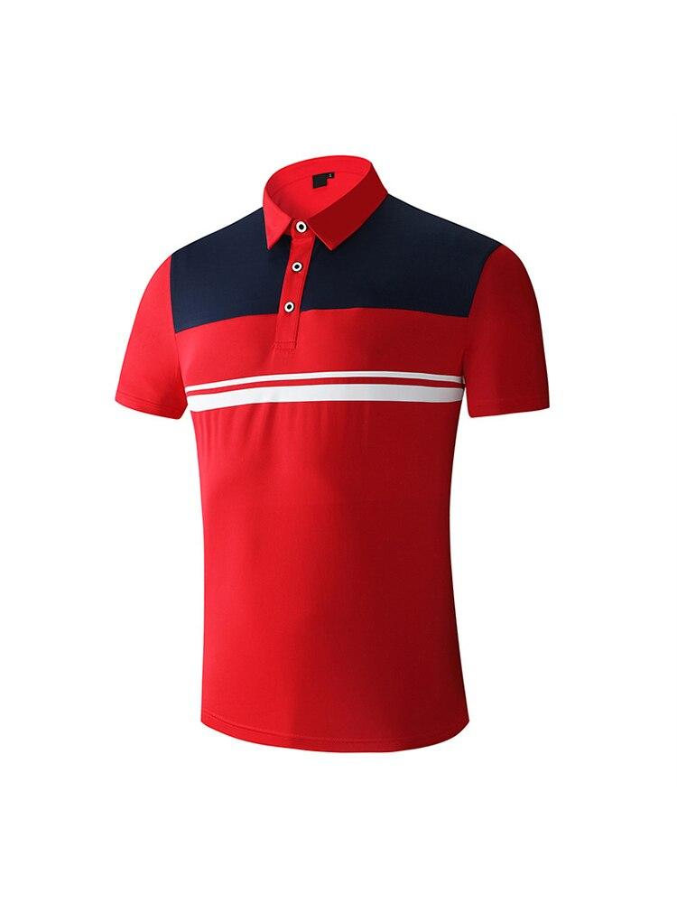 Polyester Spandex Plain Short Sleeve Sport Golf Polo Shirt Men With Logo