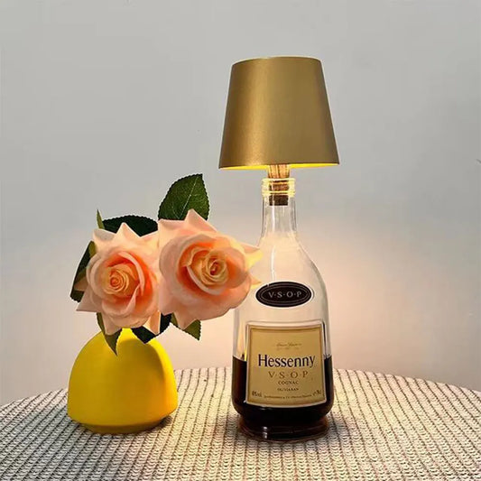 Wireless Wine Bottle Table Lamp