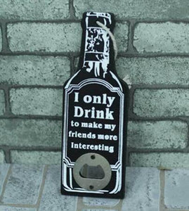 RUSTIC RETRO WOODEN BEER BOTTLE OPENER - lightbulbbusinessconsulting